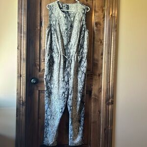 Snake print jumpsuit